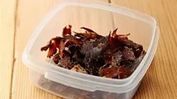 Storing biltong