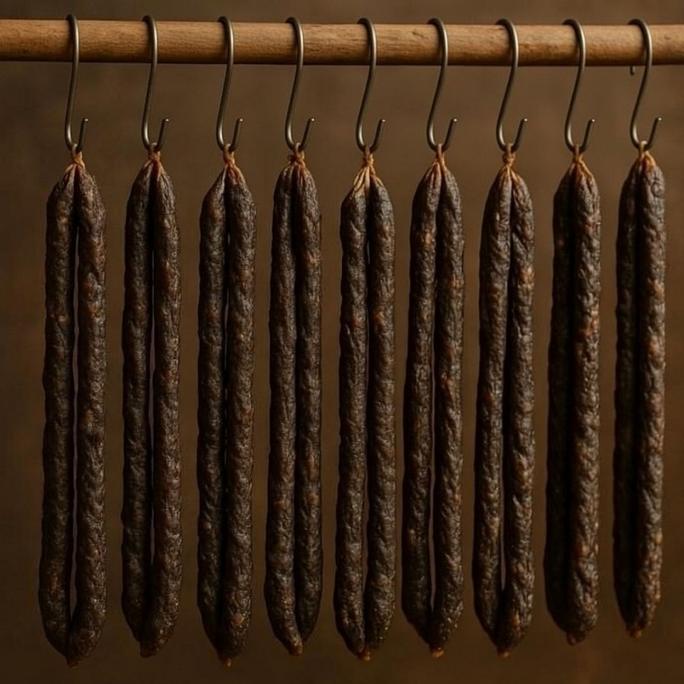 Beautifully dried droëwors