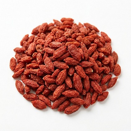 Dried goji berries.